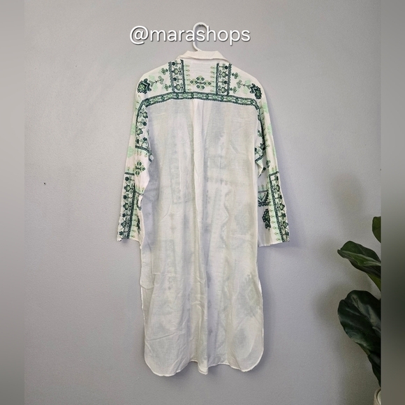 Zara Embroidered Long Tunic Shirt - Picture 6 of 6
